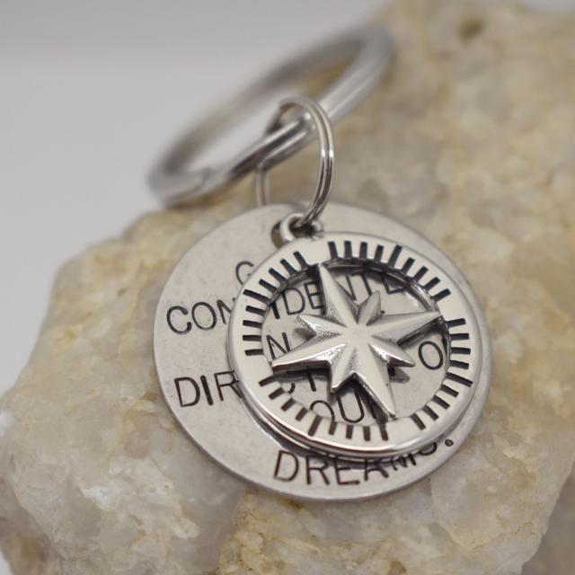 Go Confidently in the Direction of Dreams Compass Keychain.jpg